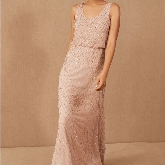 BHLDN blush Blaise bridesmaid dress size 8 - Anthropologie - Picture 2 of 11